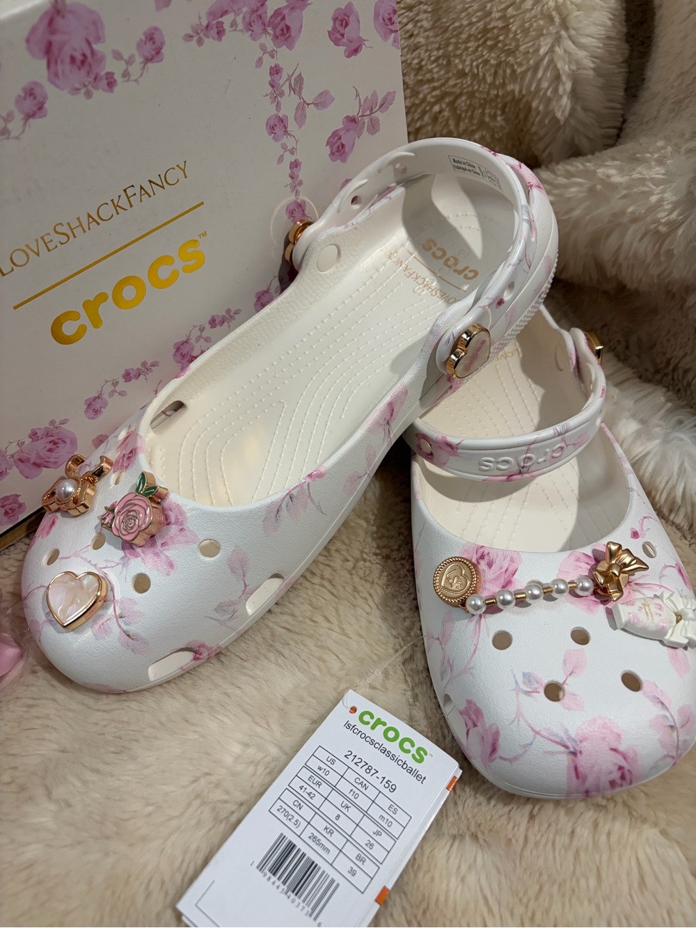 LoveShackFancy x Crocs Ballet Flats Size 10 - Picture 3 of 9